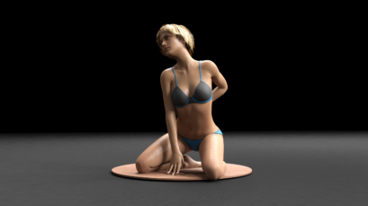 Bikini 3D rendering