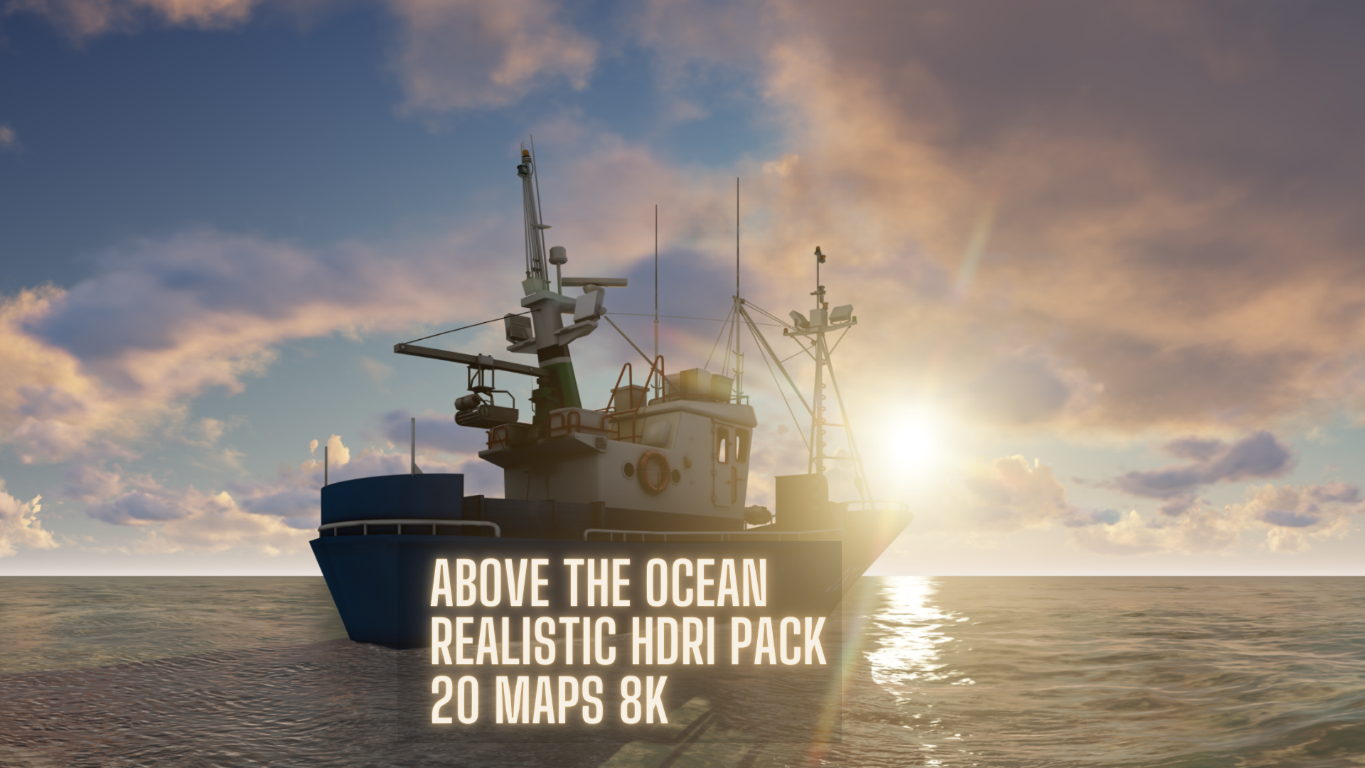 Above the ocean HDRI pack for realistic 3d renders