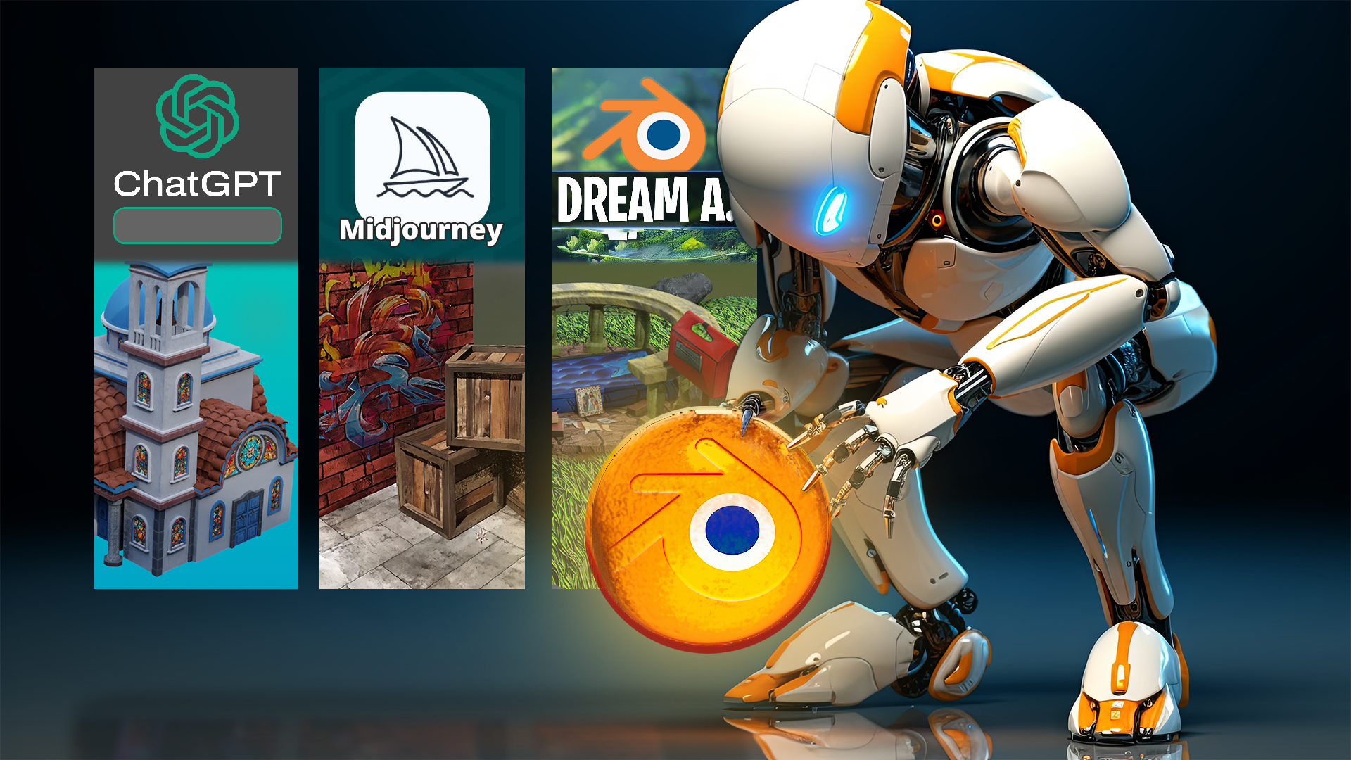 AI & 3D Art A Course for Digital Artists will teach you everything you need to know about bringing your 3D art ideas to life through up-and-coming AI tools in just over 7 hours of 3D game art