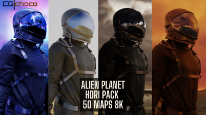 Alien Planet and Sky HDRI Pack 60 Maps 8K
