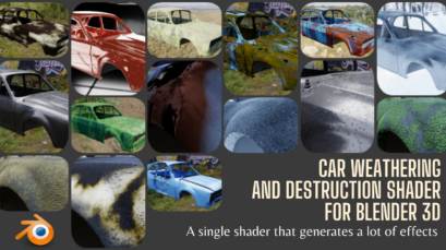 Procedural Weathering And Destruction Vehicle Shader