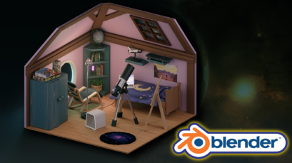 Complete Course - Mastering the Art of Isometric Room Design in Blender 3. Join to to go on a creative journey of making a stylised teenage room environment full of small details reminiscent of the Sims City and Sims franchise art style.
