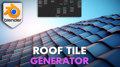 Introducing a procedural solution that completely changes the way you create roof tiles in Blender. Discover the power of effortless creativity with our latest offering: the Blender 4 Roof Tile Geometry Node Pack.