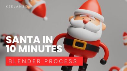 How I made Santa Claus in 10 Minutes - Blender 3.4