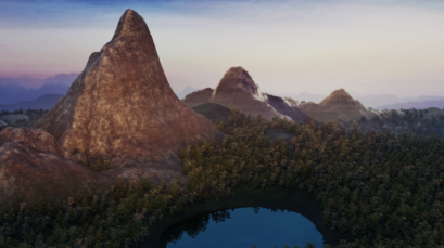 Geo-Nodes Mountains