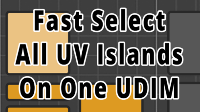 Fast Selects all UV islands on one UDIM
