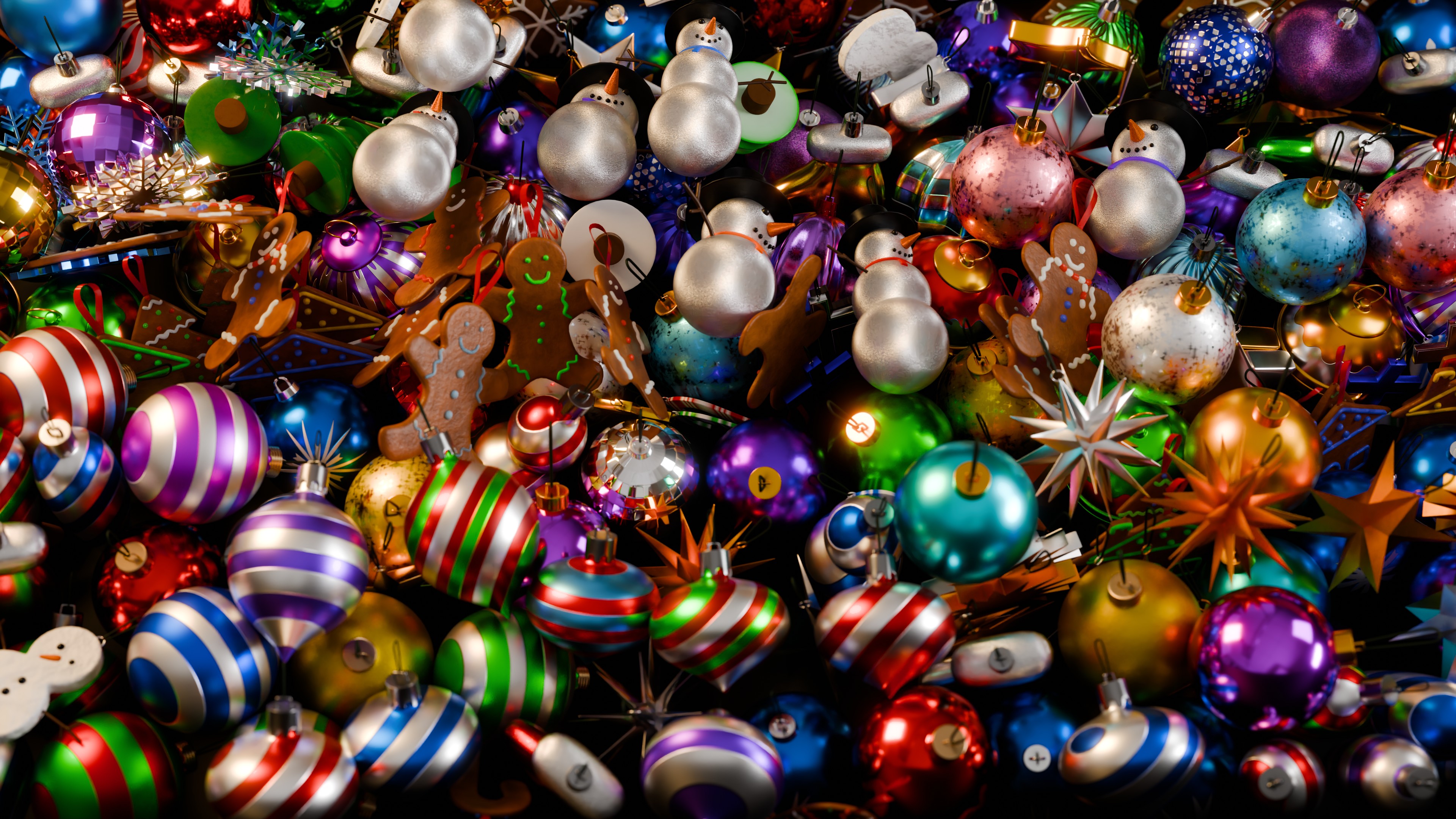 Procedural Christmas Ball Ornaments (Blender Tutorial) 