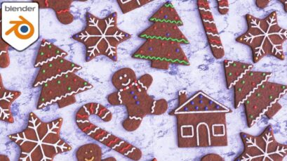 Gingerbread Christmas Cookies 🍪 (Blender Tutorial)