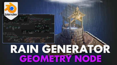 Elevate your 3D creations with the unparalleled realism and control of the 'Blender 4 Procedural Rain Geometry Node Pack'. From serene drizzles to dramatic downpours, tailor every aspect of your weather conditions. Enhance films, animations, VR/AR experiences, educational projects, and more. Discover the art of rainy scenes and add a touch of magic to your projects.