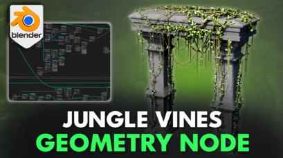From controlling the density and spread of leaves to adjusting growth patterns on various surfaces, the Blender 4 Jungle Vines Geometry Node simplifies the creation of lush, verdant landscapes. It's an essential asset for anyone looking to add depth, detail, and natural beauty to their 3D projects, from game environments and film scenes to architectural visualizations.