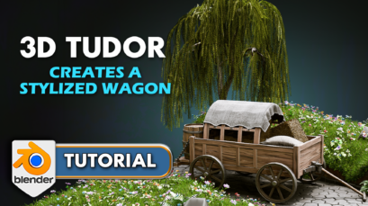 'Blender 4 Tutorial Stylized Wagon 3D Tudor' is our complete tutorial on how we created this stylized wagon scene. We will show you professional modelling techniques and how to use custom-built geometry nodes including planks - chain - meadows - cobblestone - hay - to render portfolio pieces that look amazing. Also join for a full lighting and compositing guide.