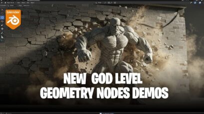 New Blender god level geometry nodes demos